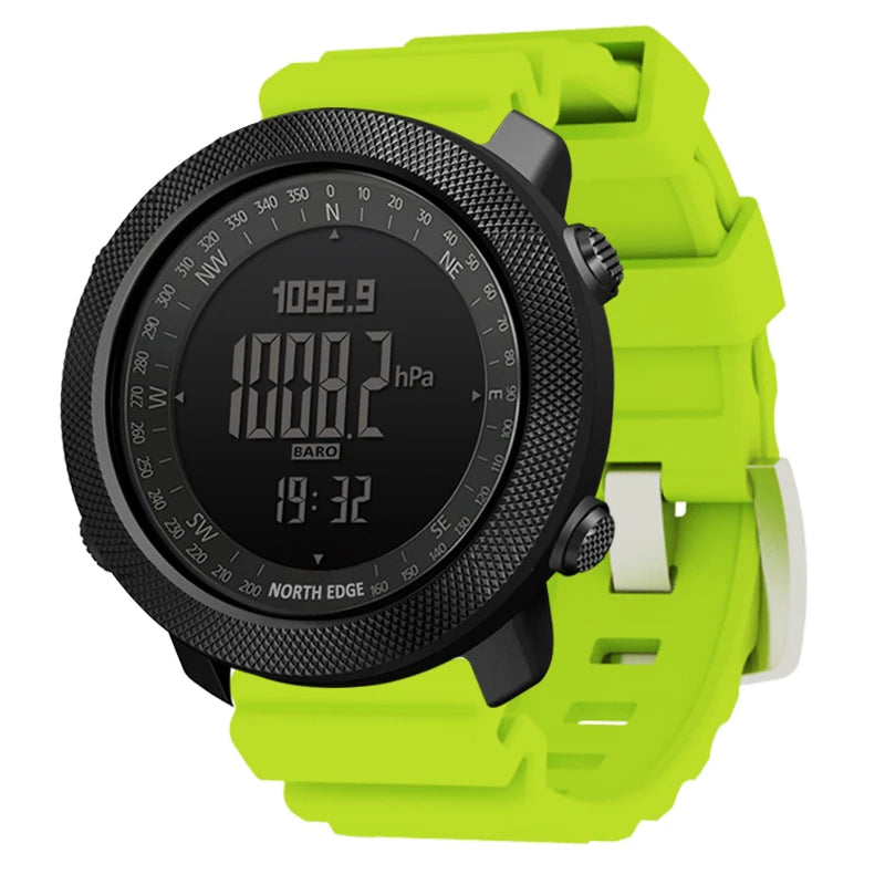 Montre Sport NORTH EDGE APACHE 3 — Altimètre, Boussole & Étanche 50M