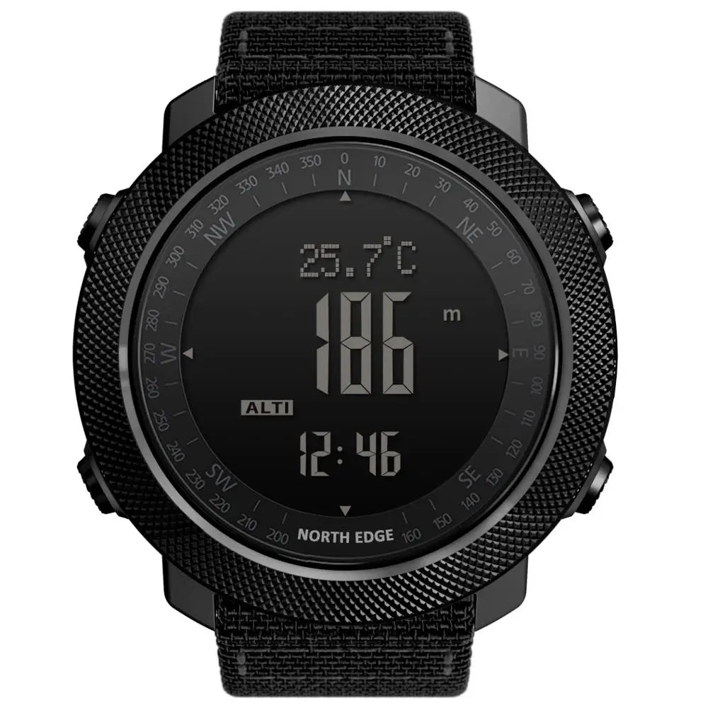 Montre Sport NORTH EDGE APACHE 3 — Altimètre, Boussole & Étanche 50M