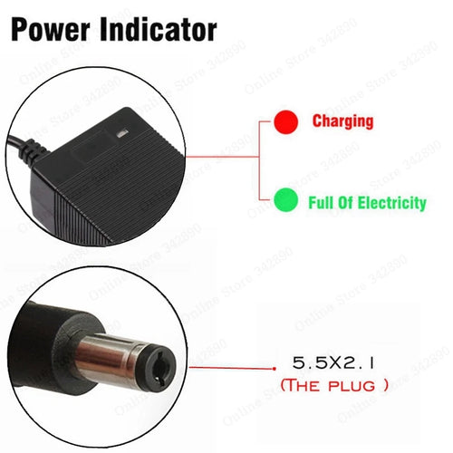 Chargeur Batterie Lithium 36V — Sortie 42V 2A | Li-ion & Li-poly