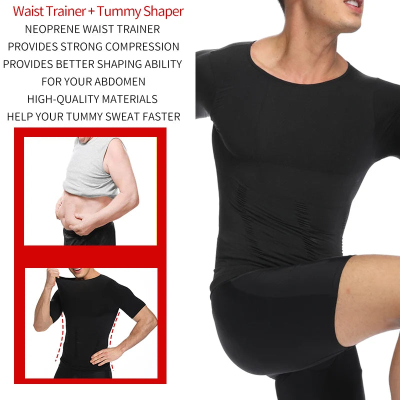Gaine Amincissante Homme — Corset Ventre Plat & Correction Posture