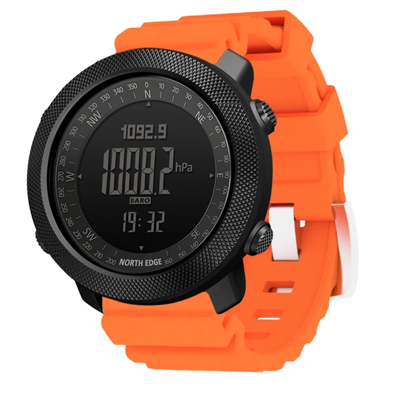 Montre Sport NORTH EDGE APACHE 3 — Altimètre, Boussole & Étanche 50M
