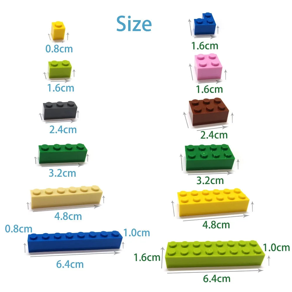Blocs de Construction 600 Pièces — Lampe LED 12 Couleurs Jouet Créatif