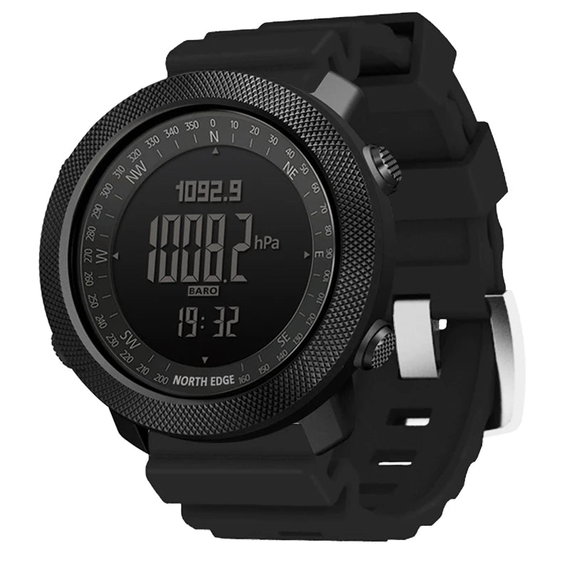 Montre Sport NORTH EDGE APACHE 3 — Altimètre, Boussole & Étanche 50M