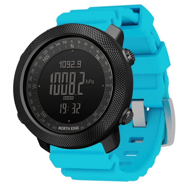 Montre Sport NORTH EDGE APACHE 3 — Altimètre, Boussole & Étanche 50M