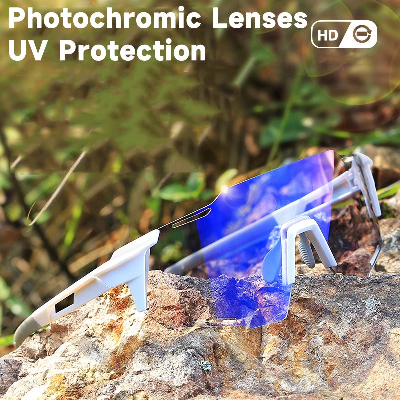 Lunettes Photochromiques Cyclisme — UV400 Unisexe Verres Changeants