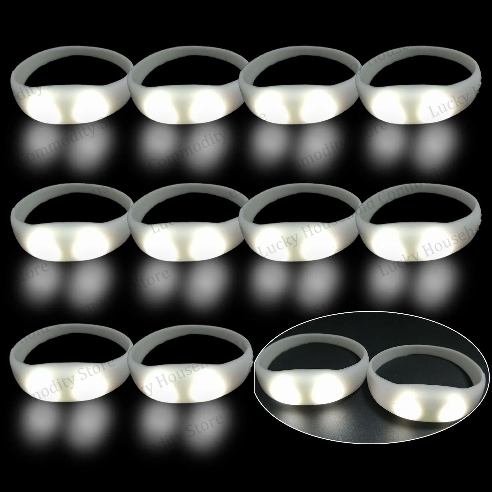 Bracelets LED Lumineux – Réactifs au Son & à la Musique | Lot de 30 à 300 pcs
