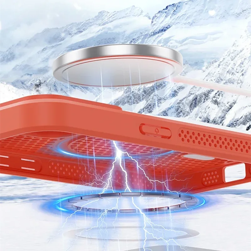 Coque iPhone Respirante MagSafe — Dissipation Thermique & Protection Premium