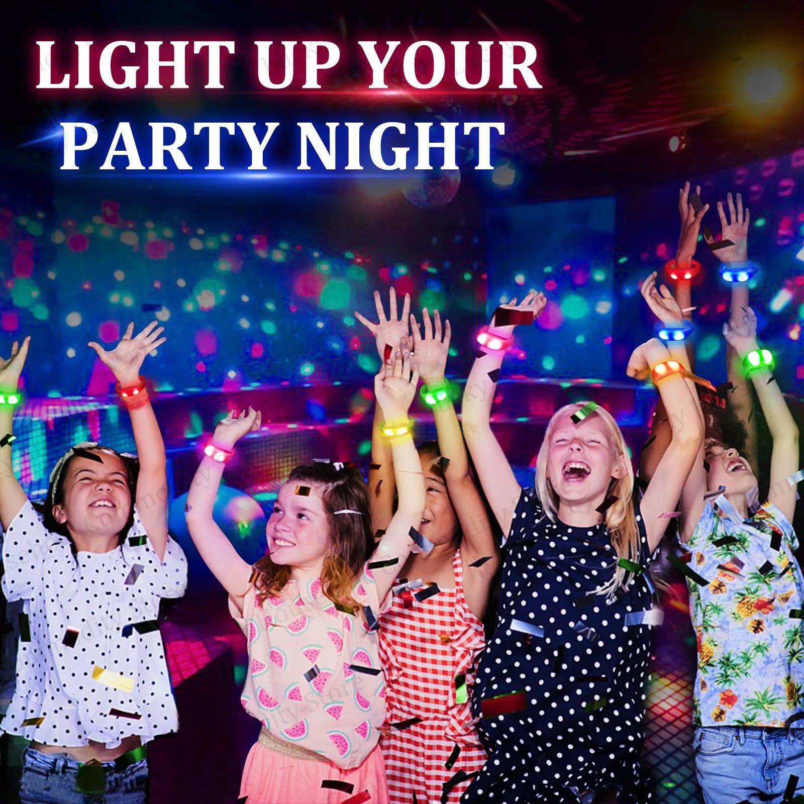 Bracelets LED Lumineux – Réactifs au Son & à la Musique | Lot de 30 à 300 pcs
