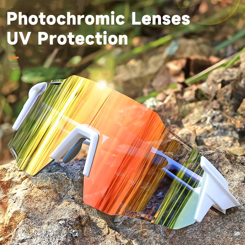 Lunettes Photochromiques Cyclisme — UV400 Unisexe Verres Changeants