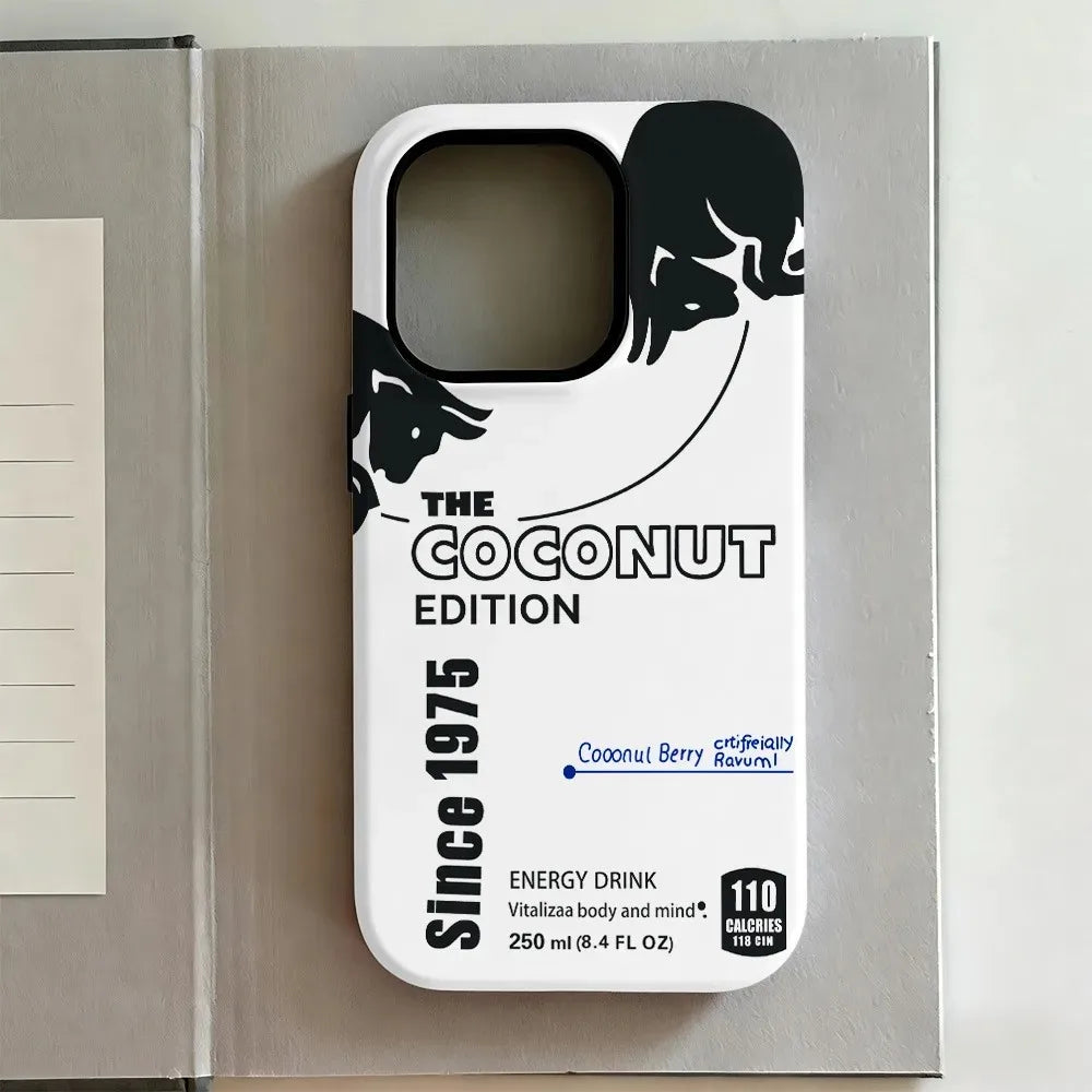 Coque iPhone Bulles Rouge Double Couche — Luxe & Protection Maximale