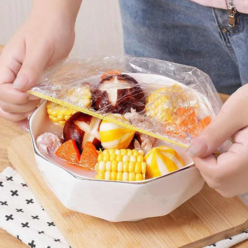 Couvercles Alimentaires Élastiques Colorés — Lot de 100 | Fraîcheur Garantie
