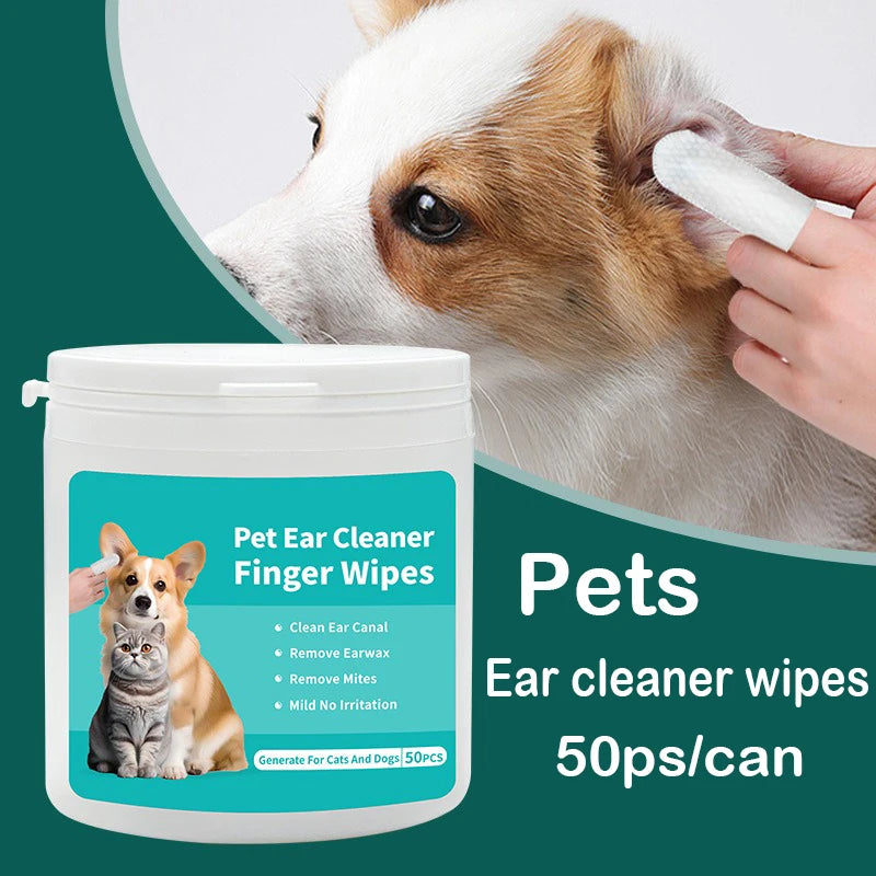 Lingettes Nettoyantes pour Oreilles — Chien & Chat | Soin Anti-Acariens