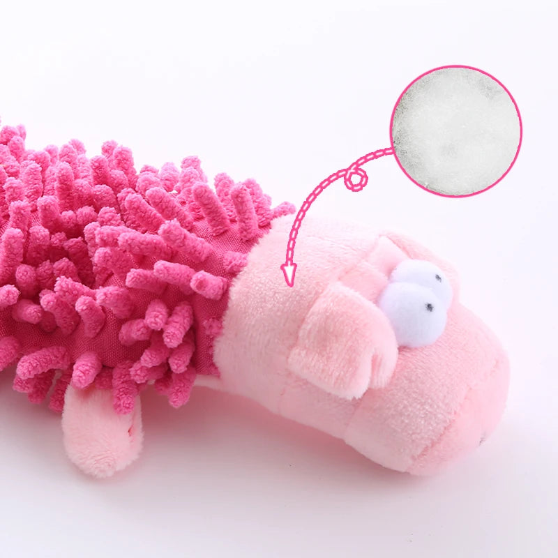 Jouet en Peluche Sonore pour Chien 🐾 — Grenouille, Hippopotame & Plus