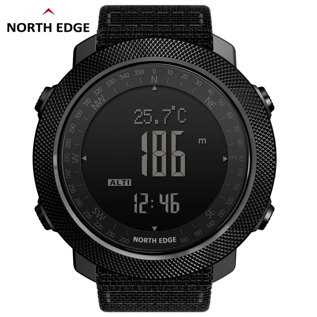 Montre Sport NORTH EDGE APACHE 3 — Altimètre, Boussole & Étanche 50M