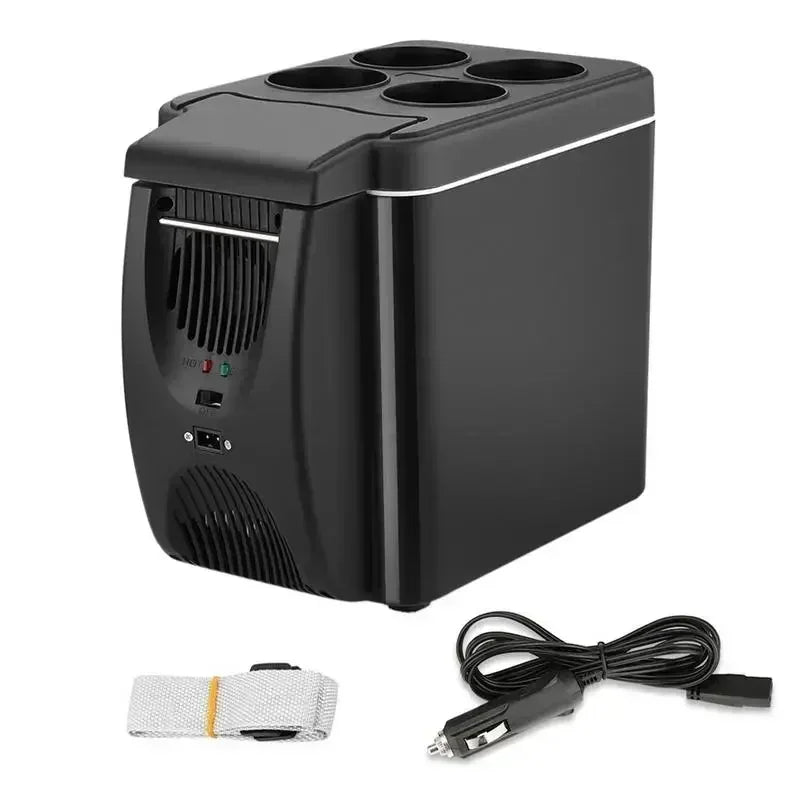 Réfrigérateur Portable 12V — Glacière Électrique 6L Chaud & Froid