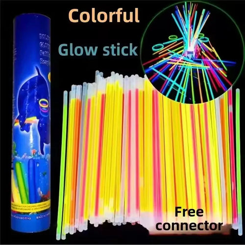 Bâtons Fluorescents Lumineux Multicolores | Lot 50 ou 100 pcs – Fêtes & Événements